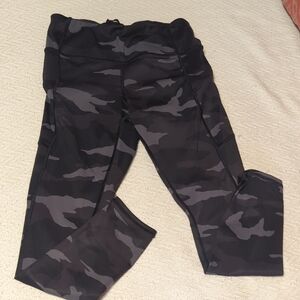 Athleta Black Camouflage Leggings